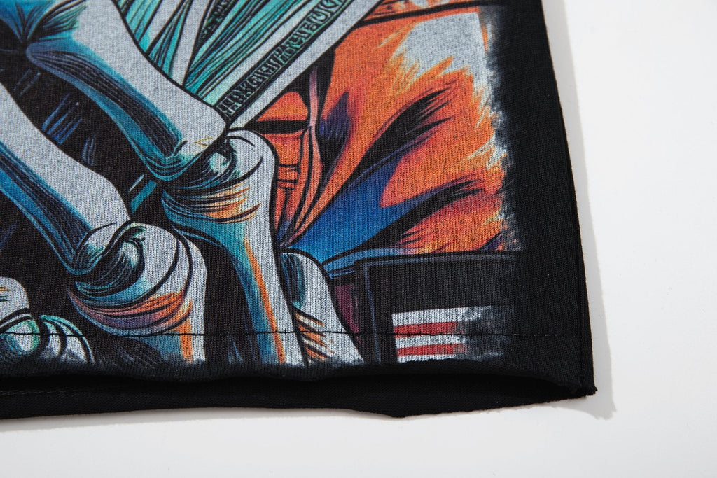 MAJESTIK Skull Graphic Short-Sleeve T-Shirt — detail