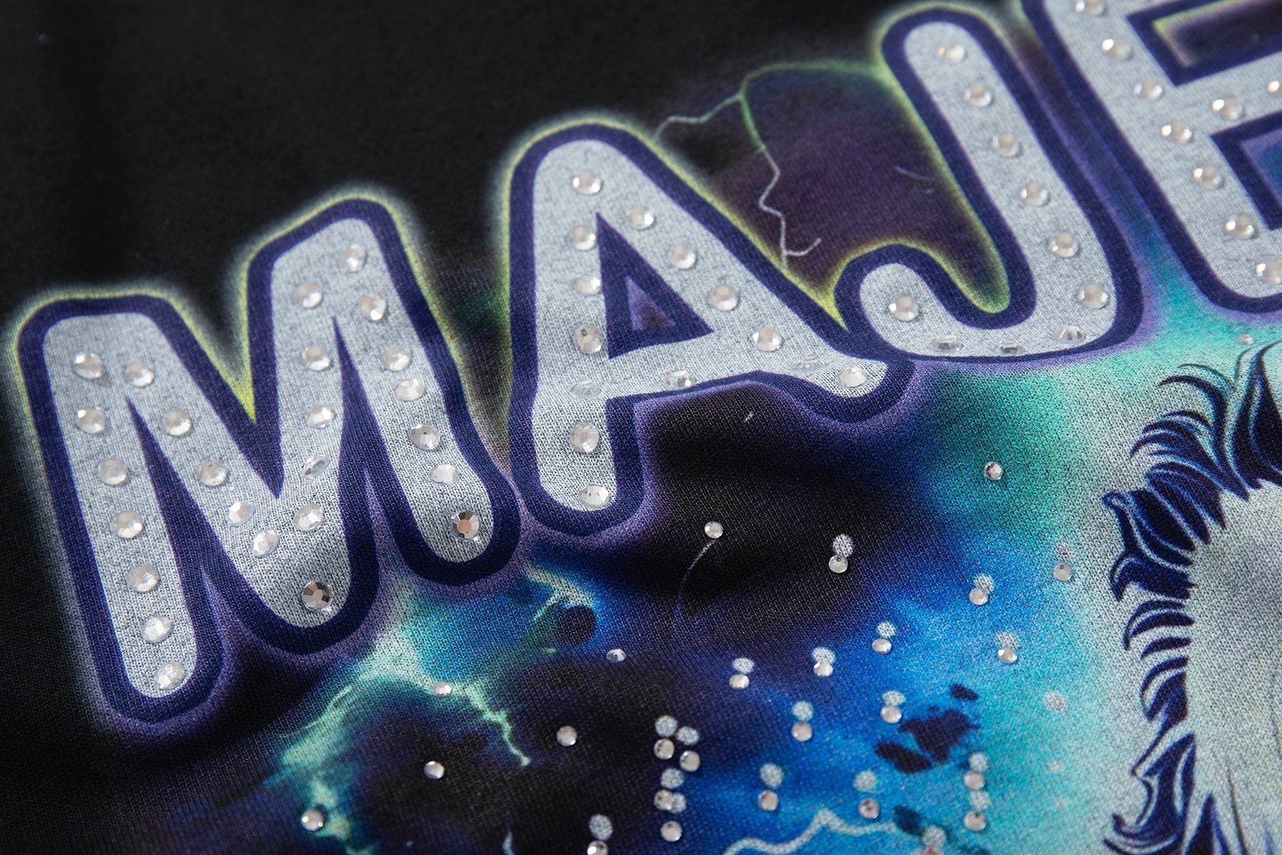 MAJESTIK Monster Graphic Short-Sleeve T-Shirt — detail