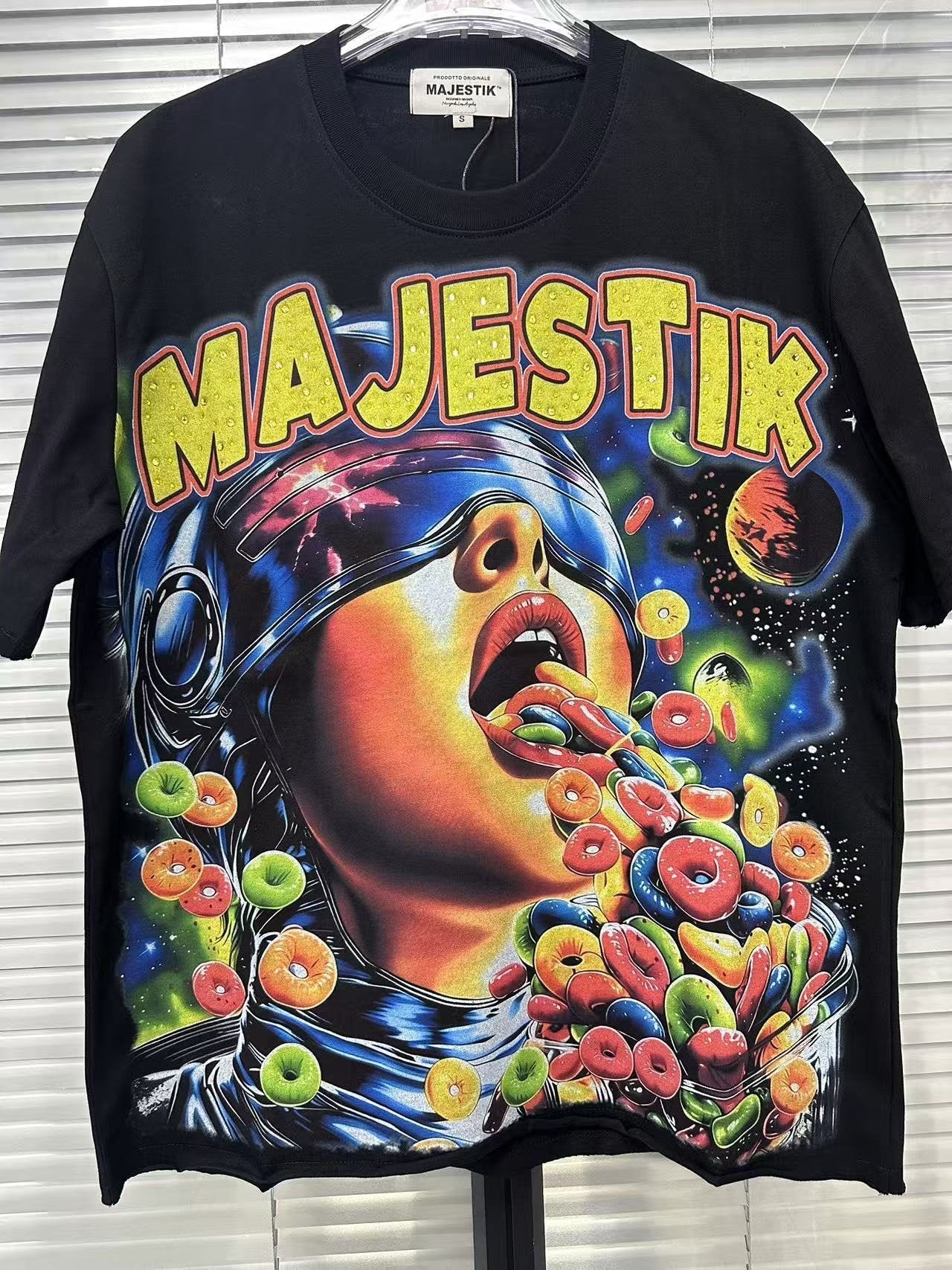 MAJESTIK Script Back Graphic T-Shirt — context