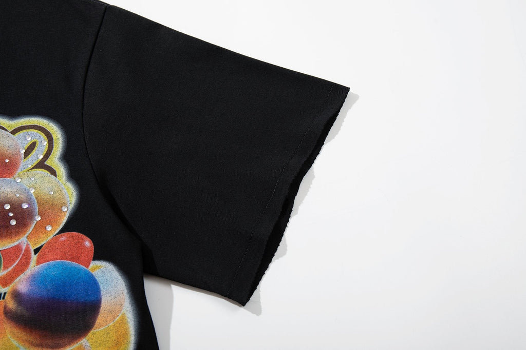 MAJESTIK Color Artwork Graphic T-Shirt — detail