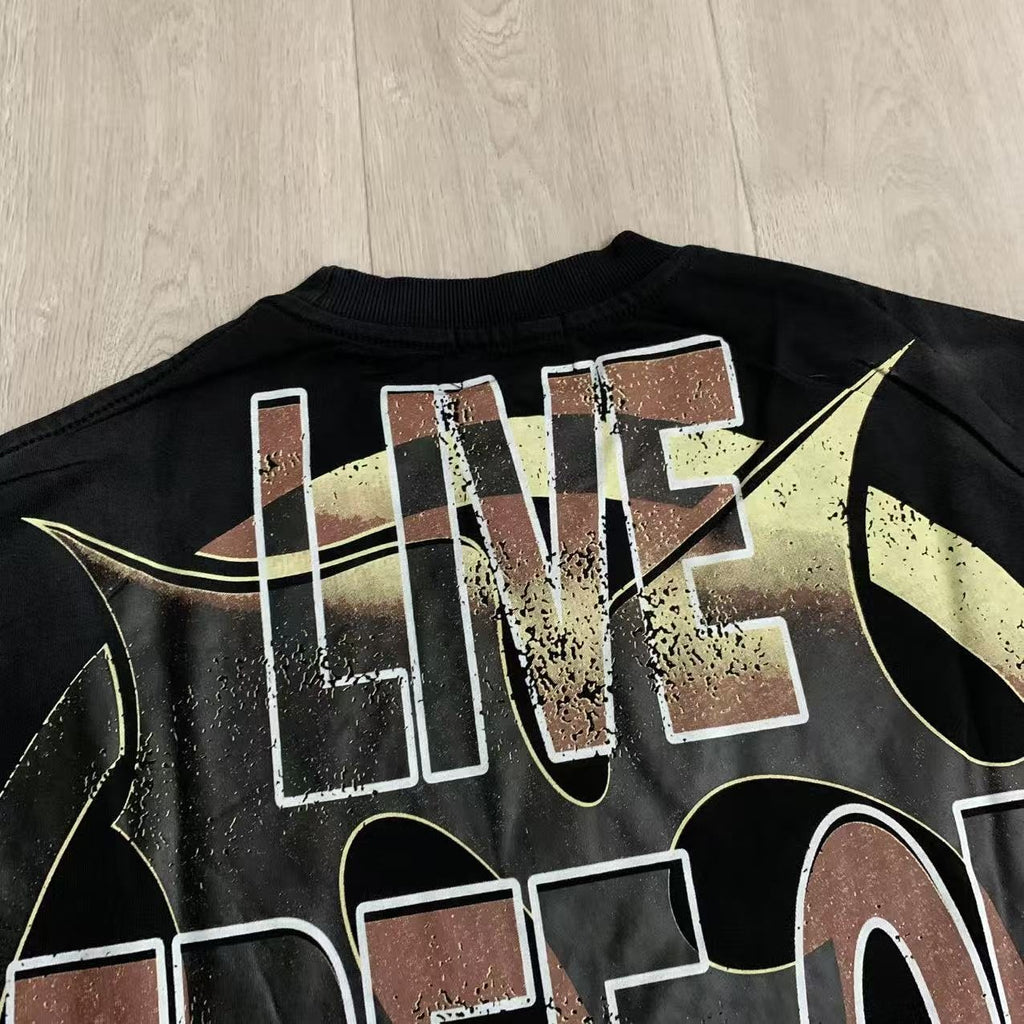 MAJESTIK Live Free Horse Graphic Short-Sleeve T-Shirt — detail