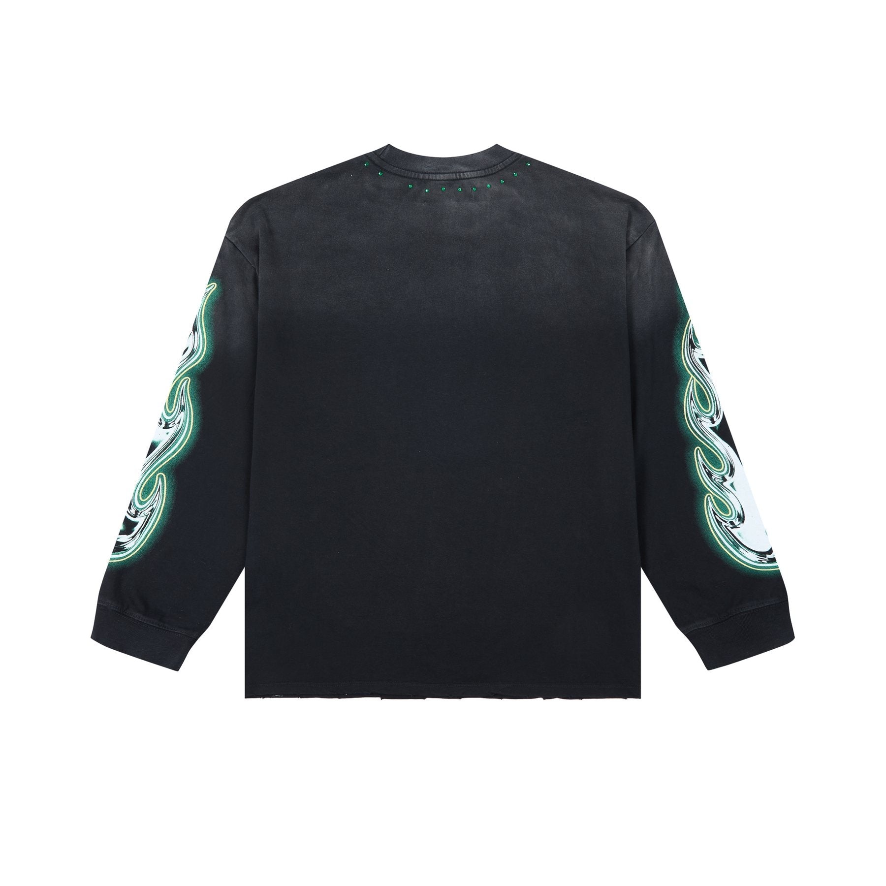 DUAA Pegasus Rhinestone Long-Sleeve T-Shirt — back