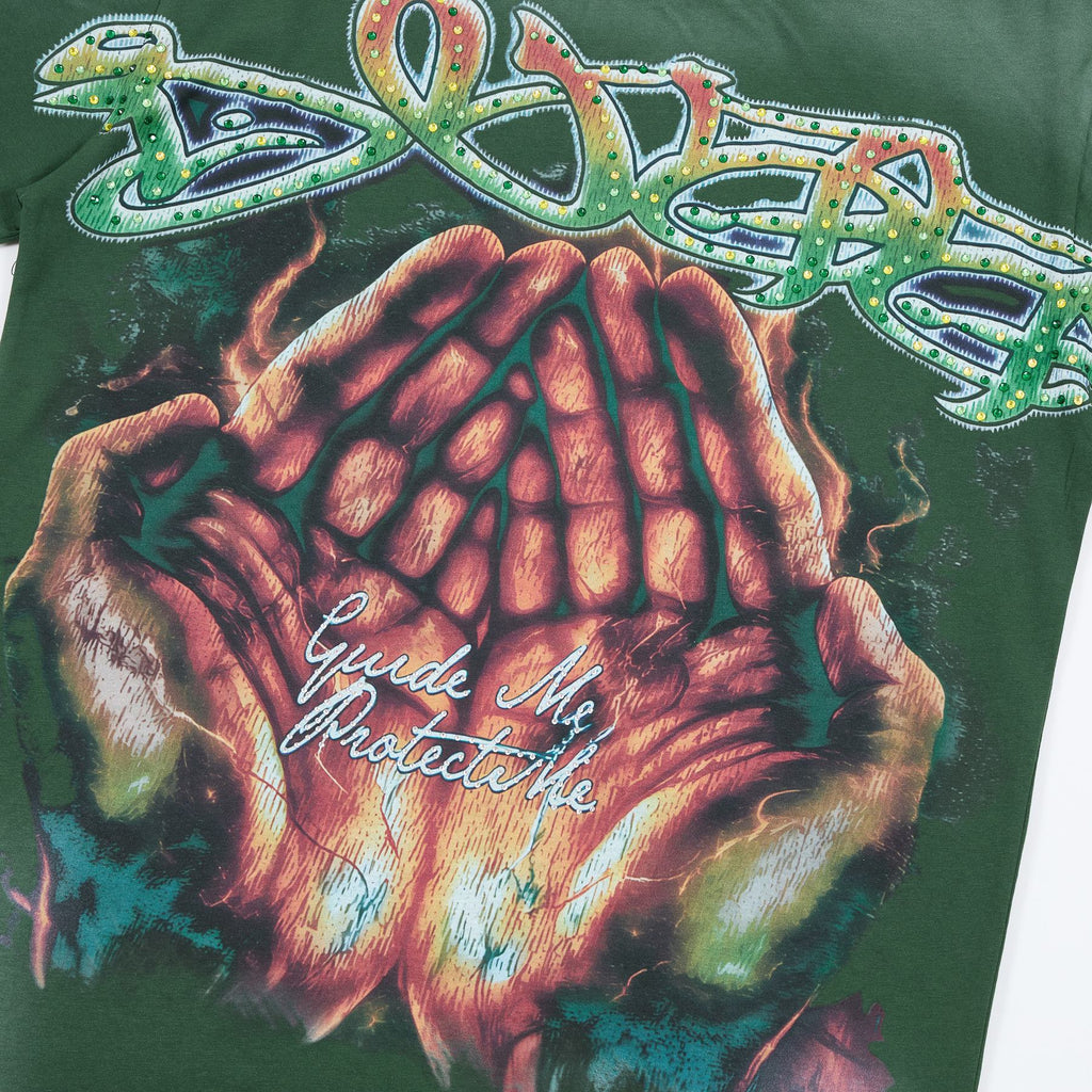 DUAA Rhinestone Monkey Graphic T-Shirt — detail