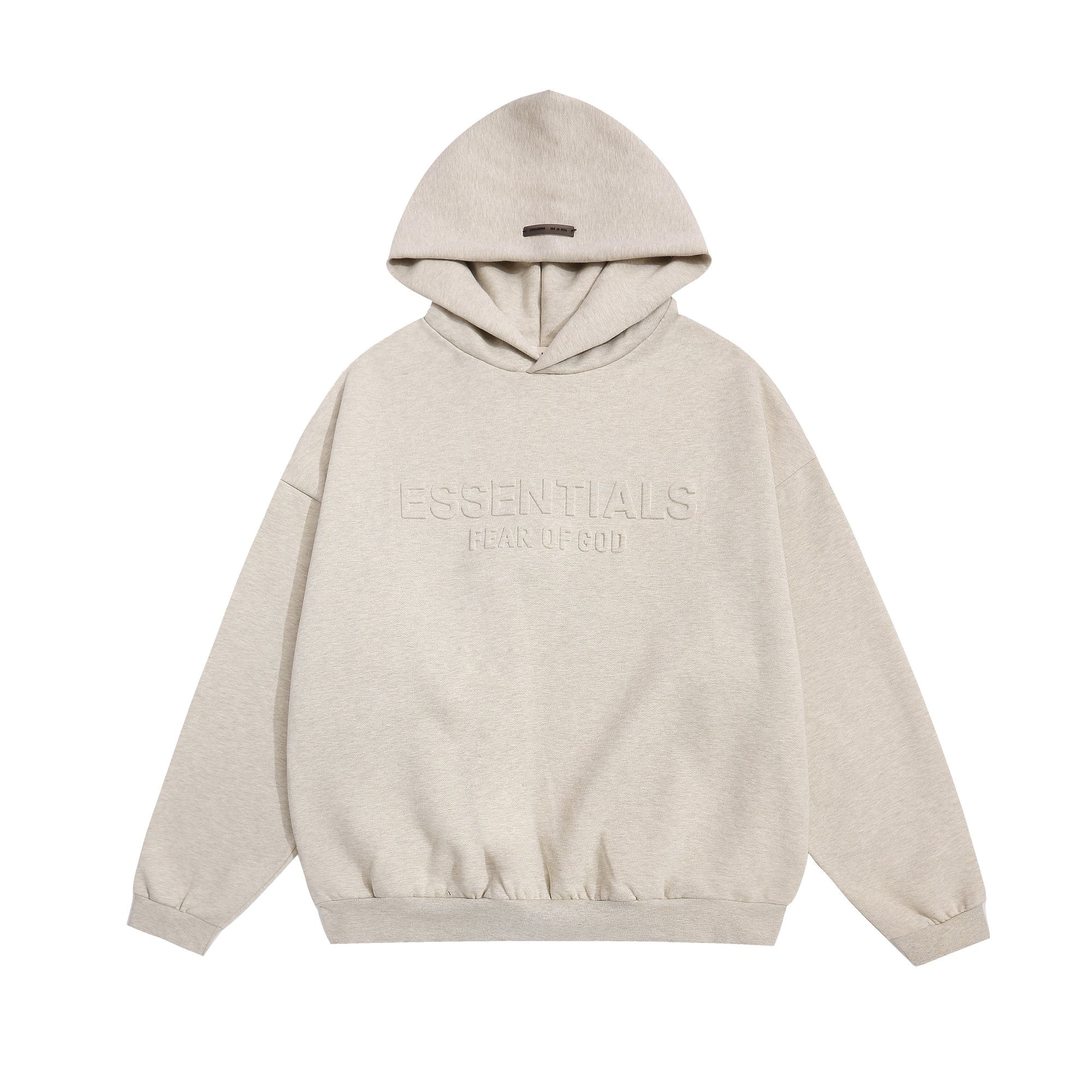 Fear of God Essentials Tonal Logo Light Grey Hoodie — hero