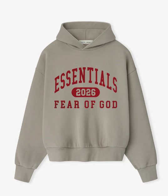 Fear of God Essentials 2026 Graphic Hoodie — front