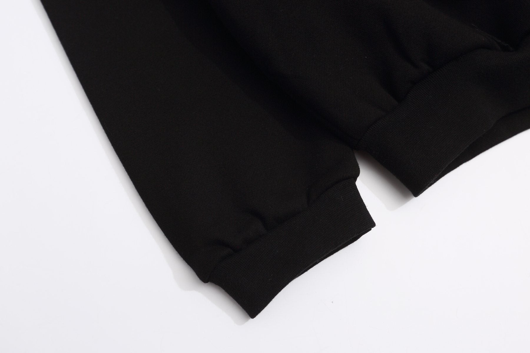 Fear of God Essentials Arched Graphic Hoodie in Black — detail