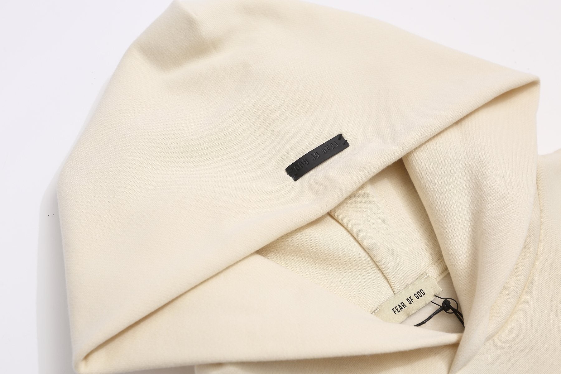 Fear of God Los Angeles Chapter Cream Hoodie — neck_label