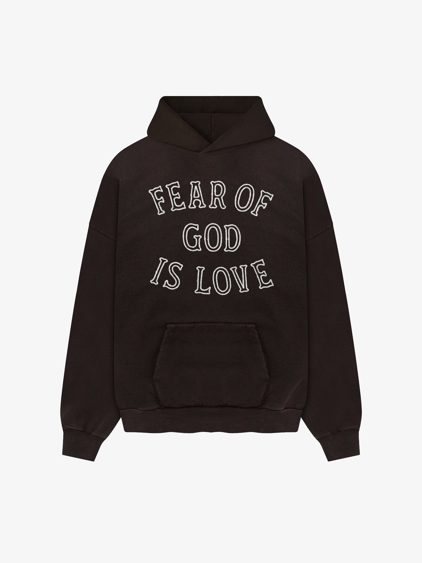 FEAR OF GOD Is Love Embroidered Washed Hoodie — front