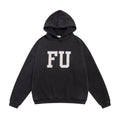 Fear of God Black Text Graphic Pullover Hoodie — hero