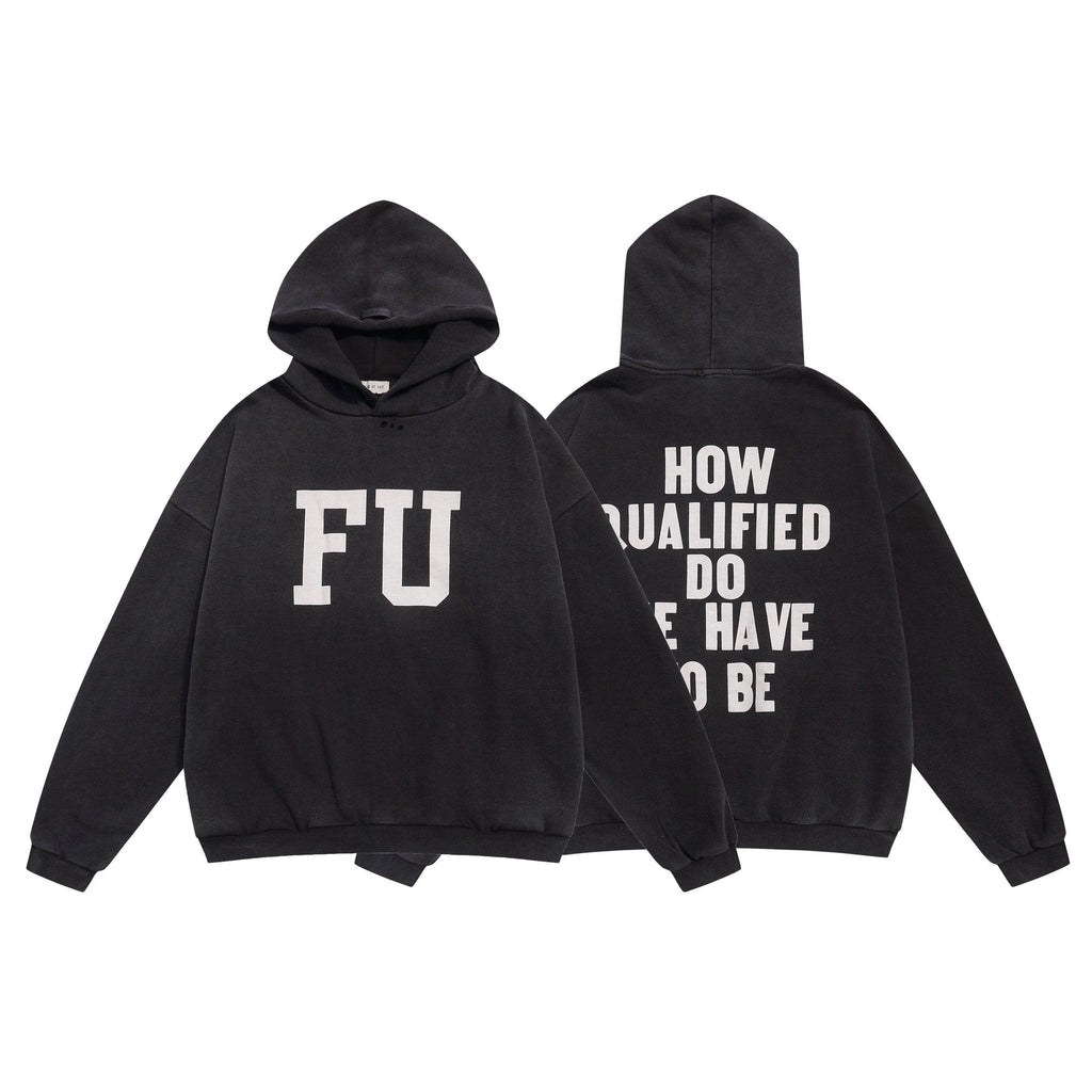 Fear of God FU Graphic Black Hoodie — hero