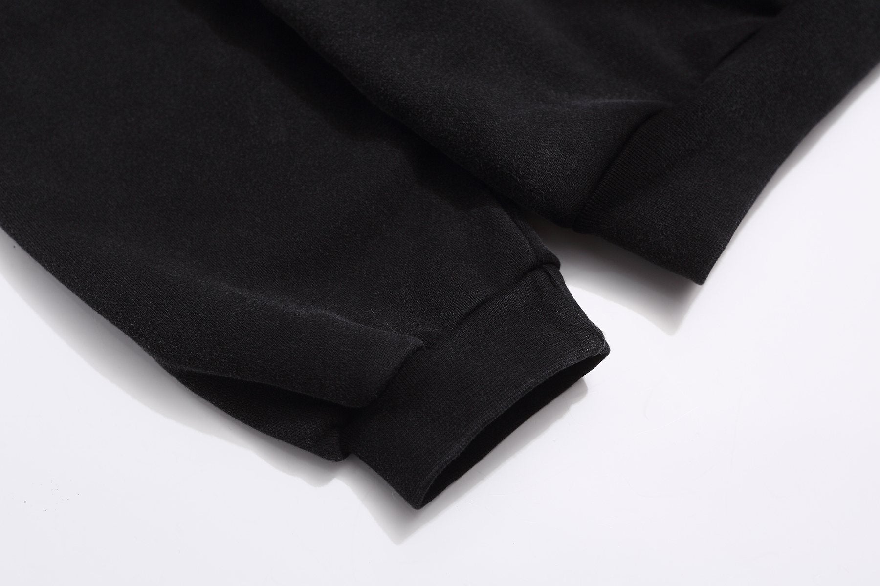 Fear of God Black Text Graphic Pullover Hoodie — detail