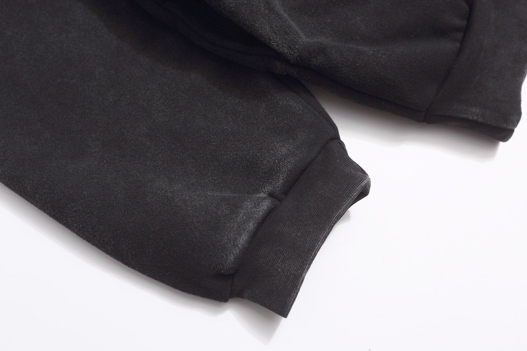 Fear of God Washed Black Side-Pocket Graphic Hoodie — detail