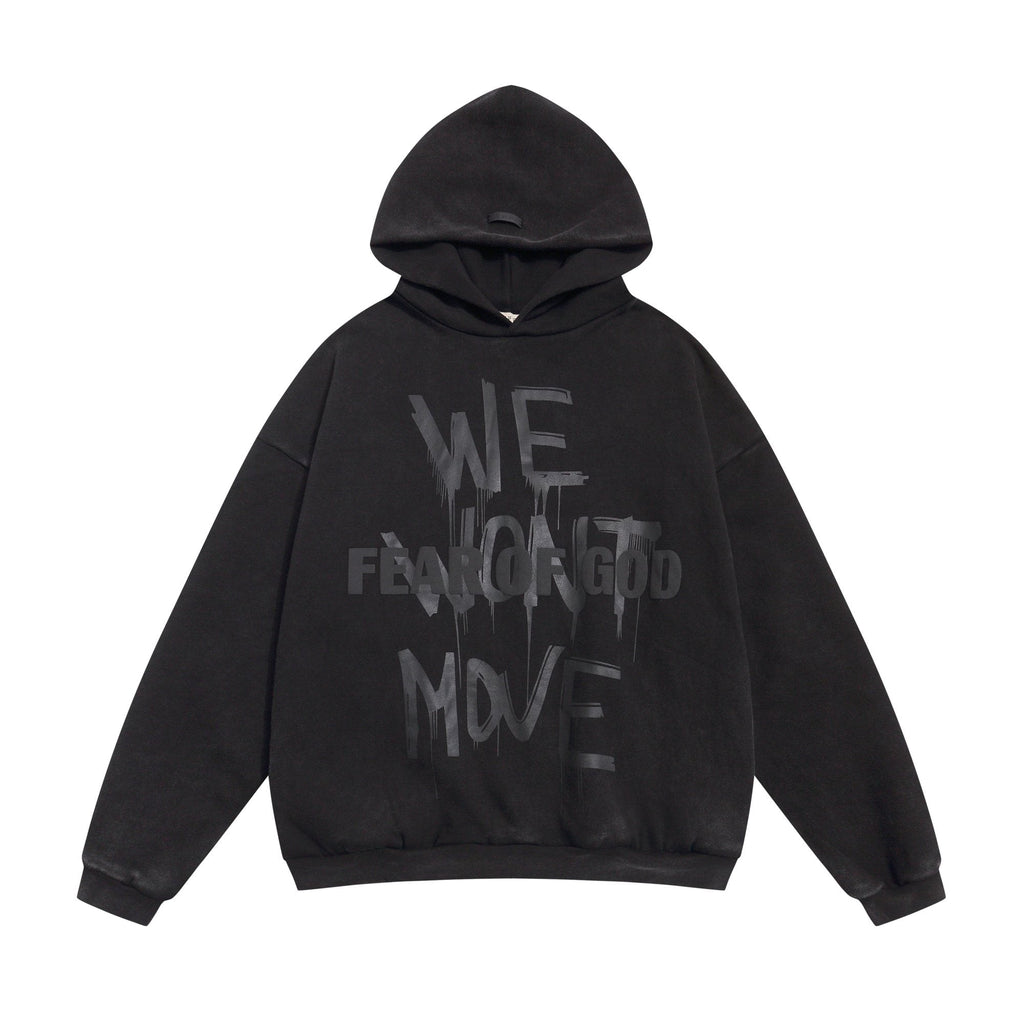 Fear of God Washed Black Side-Pocket Graphic Hoodie — hero