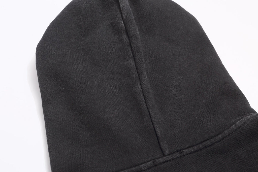 Fear of God Washed Black Side-Pocket Graphic Hoodie — detail
