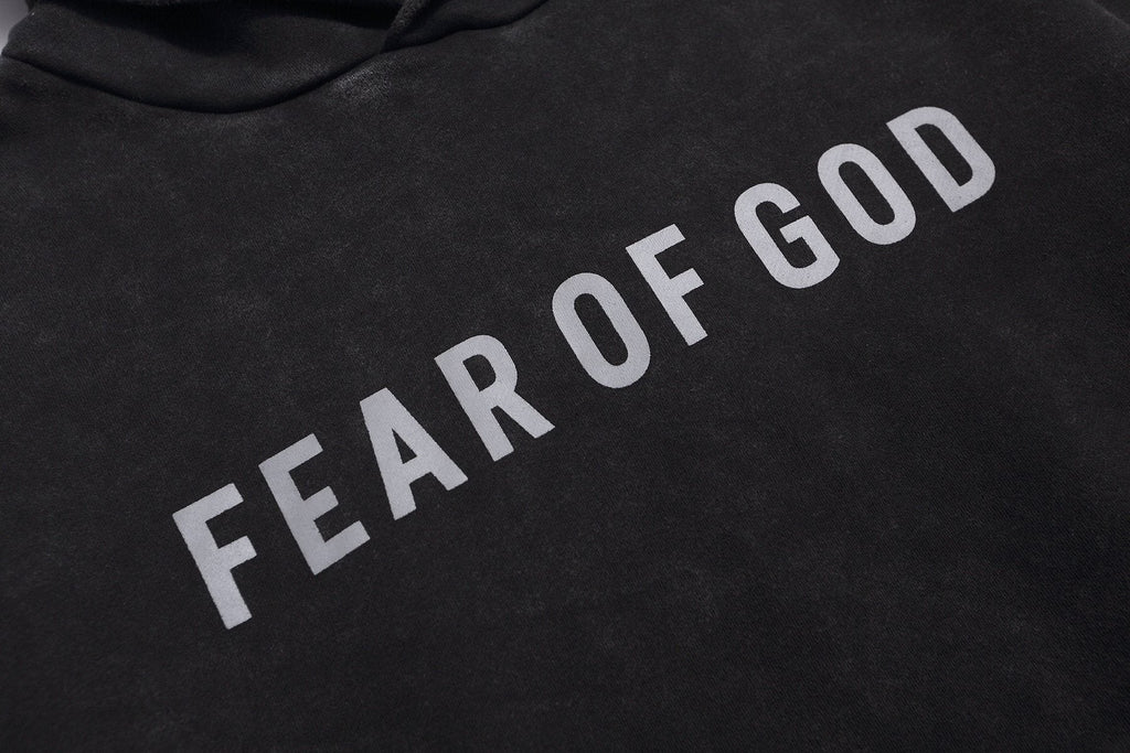 Fear of God Contrast Wordmark Pullover Hoodie — detail
