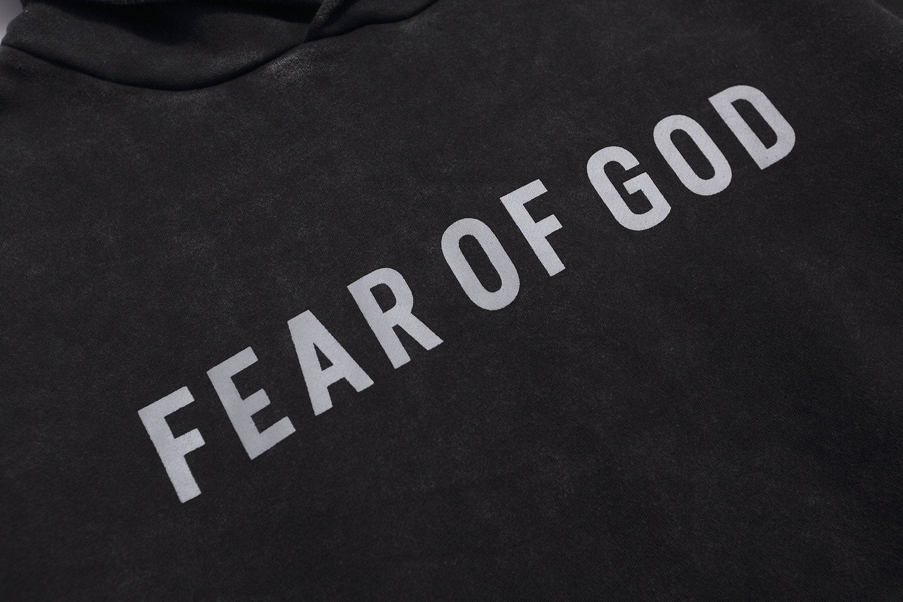 Fear of God Contrast Wordmark Pullover Hoodie — detail