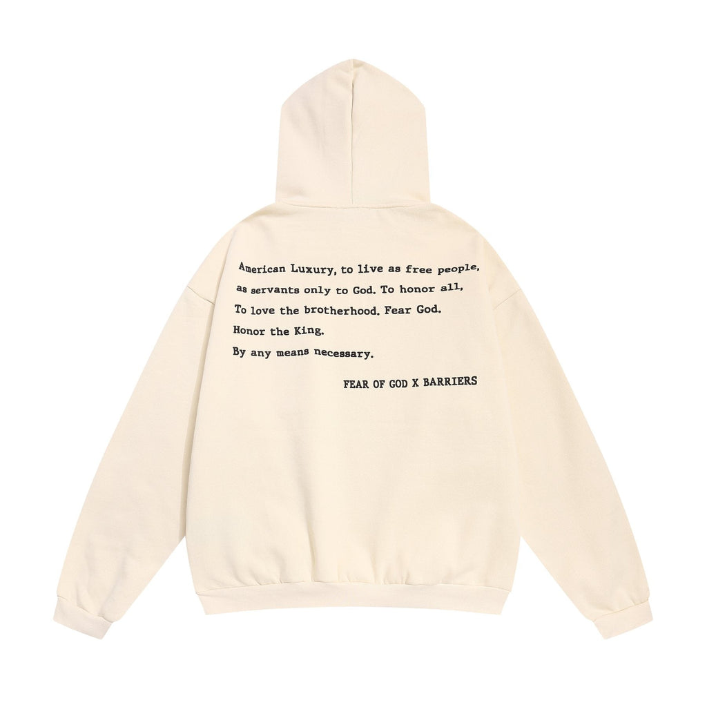 Fear of God x Barriers Front & Back Graphic Hoodie — back