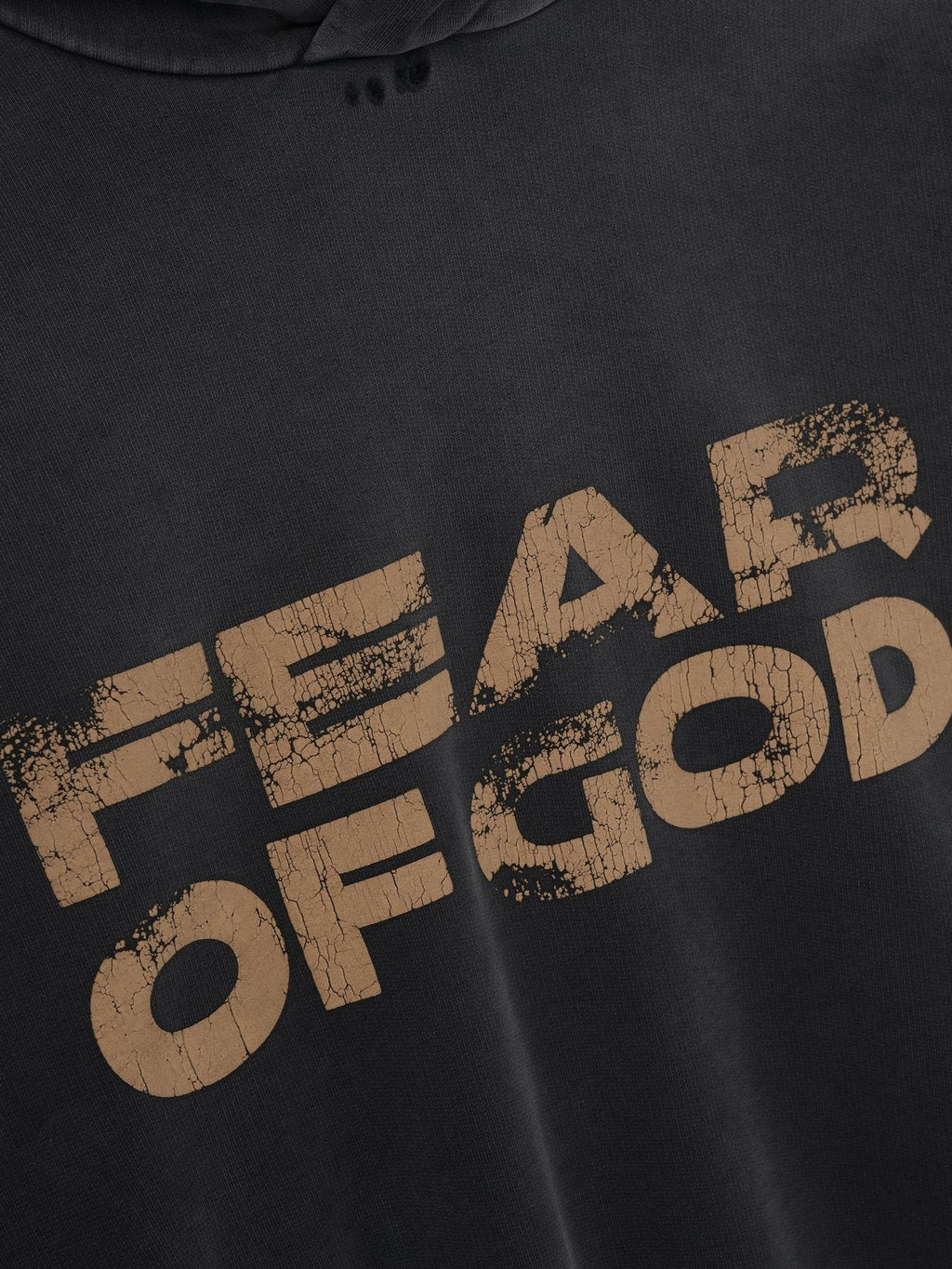 Fear of God Washed Black Side-Pocket Hoodie — detail