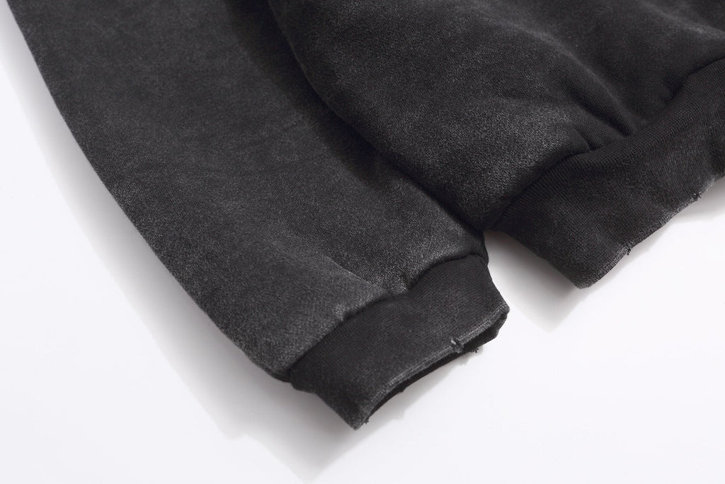 Fear of God Washed Black Side-Pocket Hoodie — detail