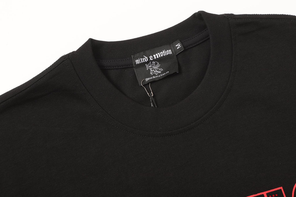 MIXED EMOTION Love or Hate Cupid Graphic T-Shirt — neck_label