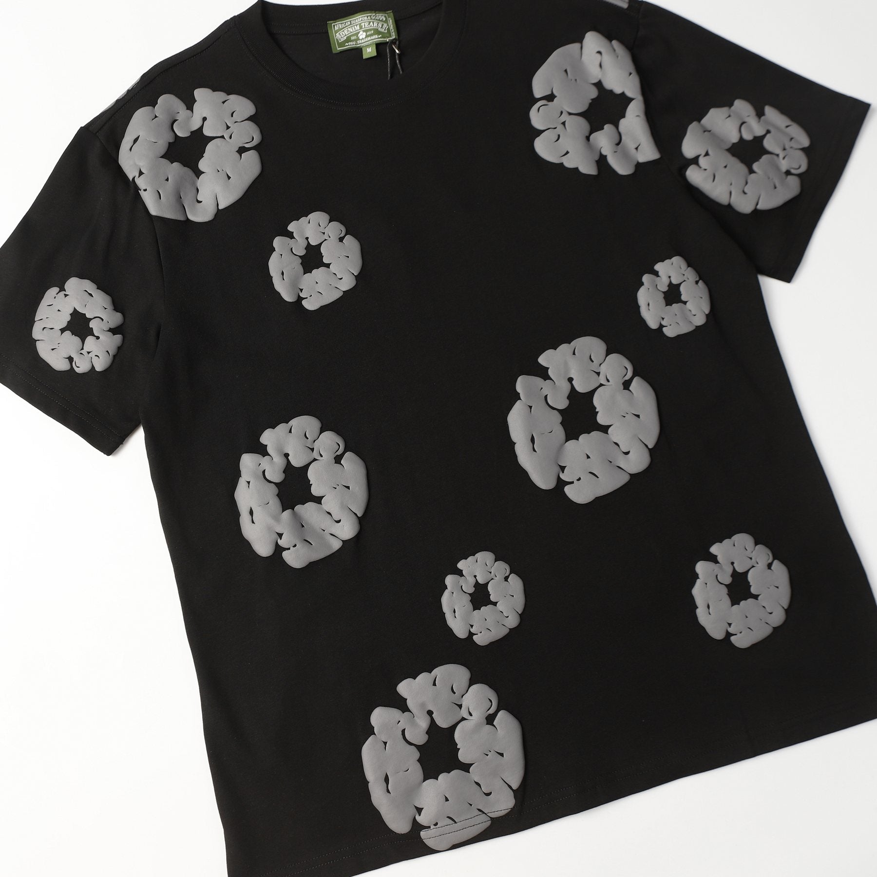 DENIM TEARS All-Over Floral Cloud Graphic T-Shirt — detail