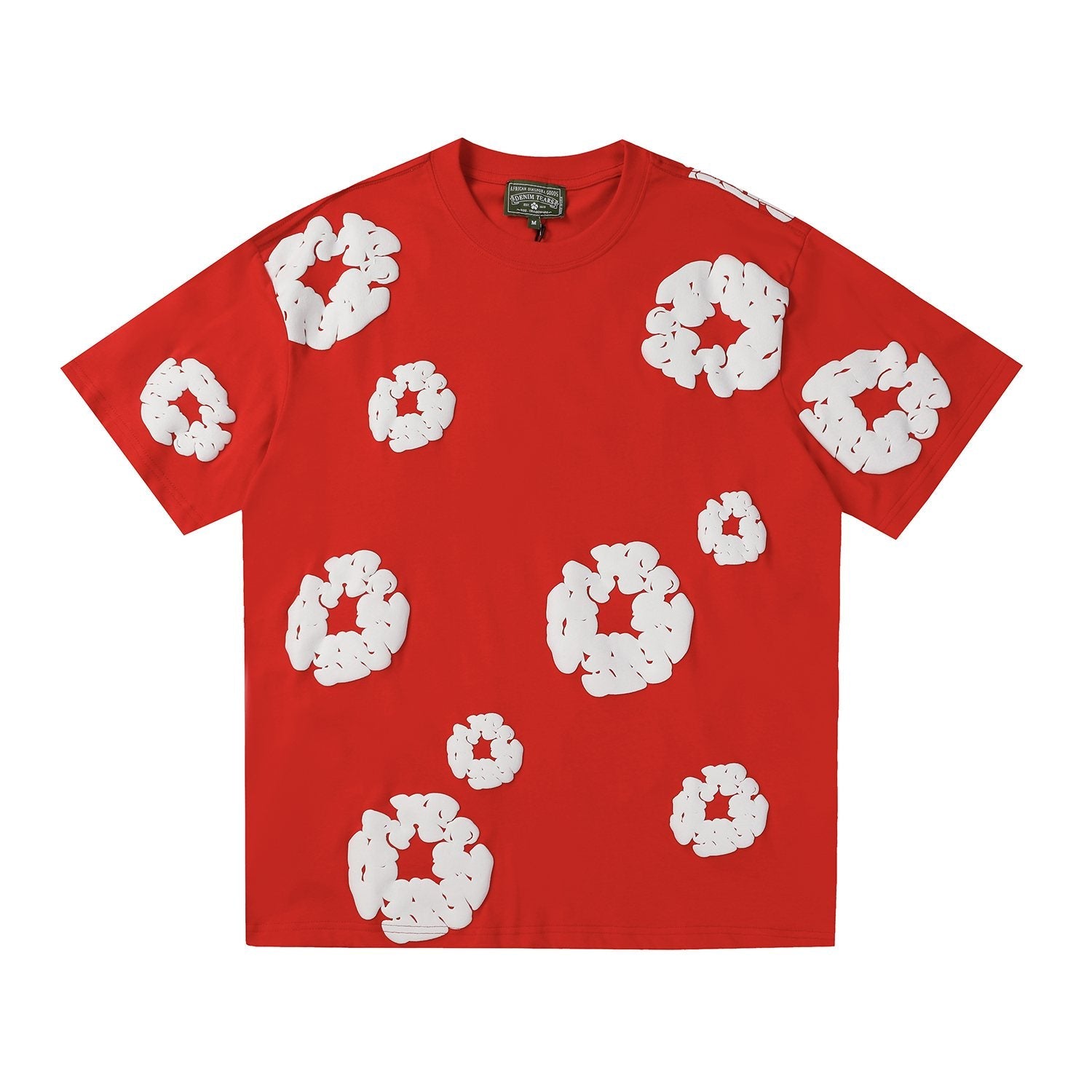 DENIM TEARS All-Over Floral Cloud Graphic T-Shirt — front
