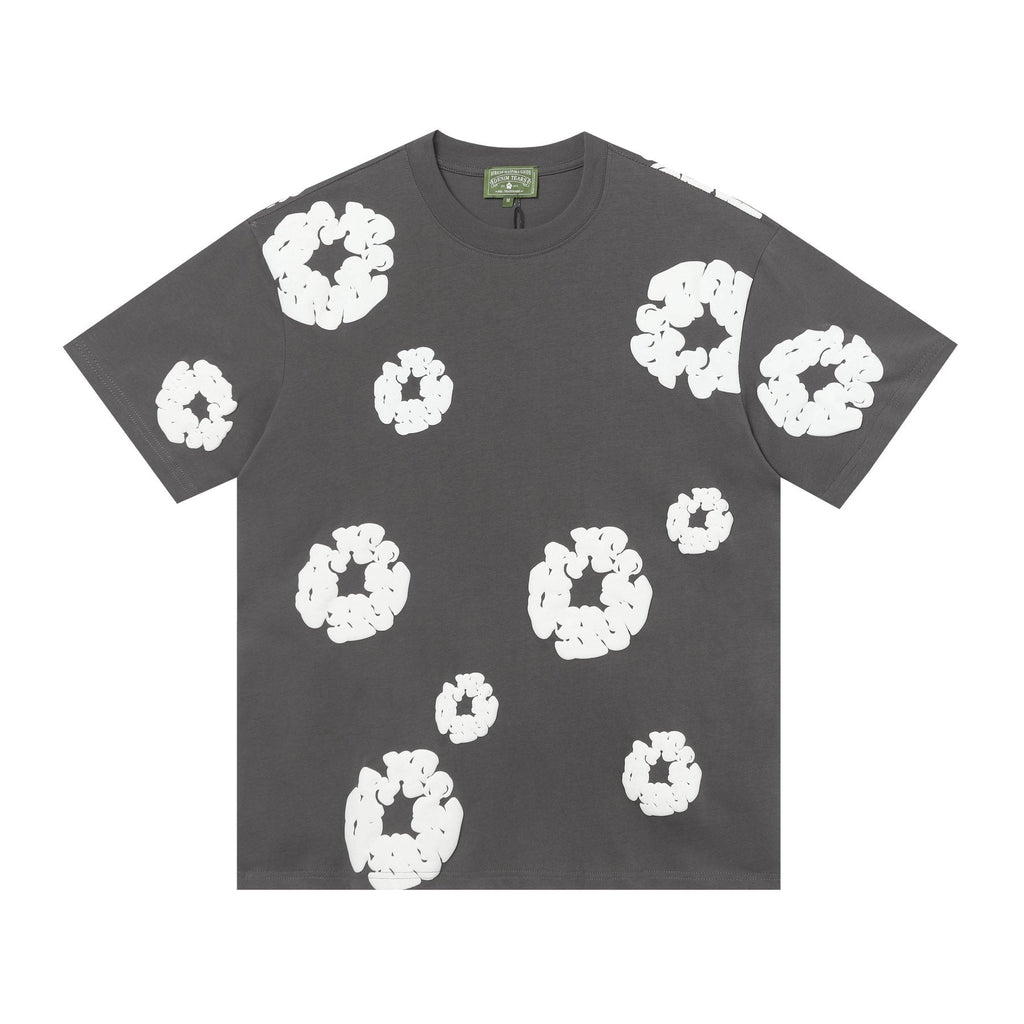 DENIM TEARS All-Over Floral Cloud Graphic T-Shirt — front