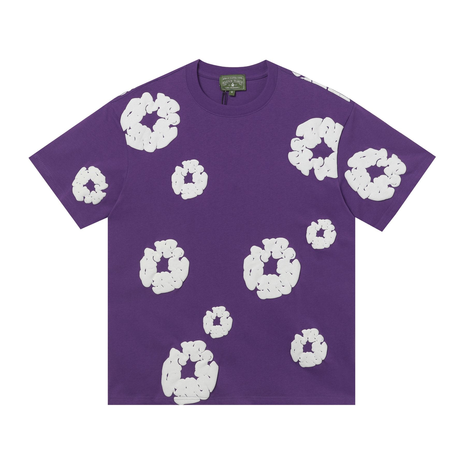 DENIM TEARS All-Over Floral Cloud Graphic T-Shirt — front