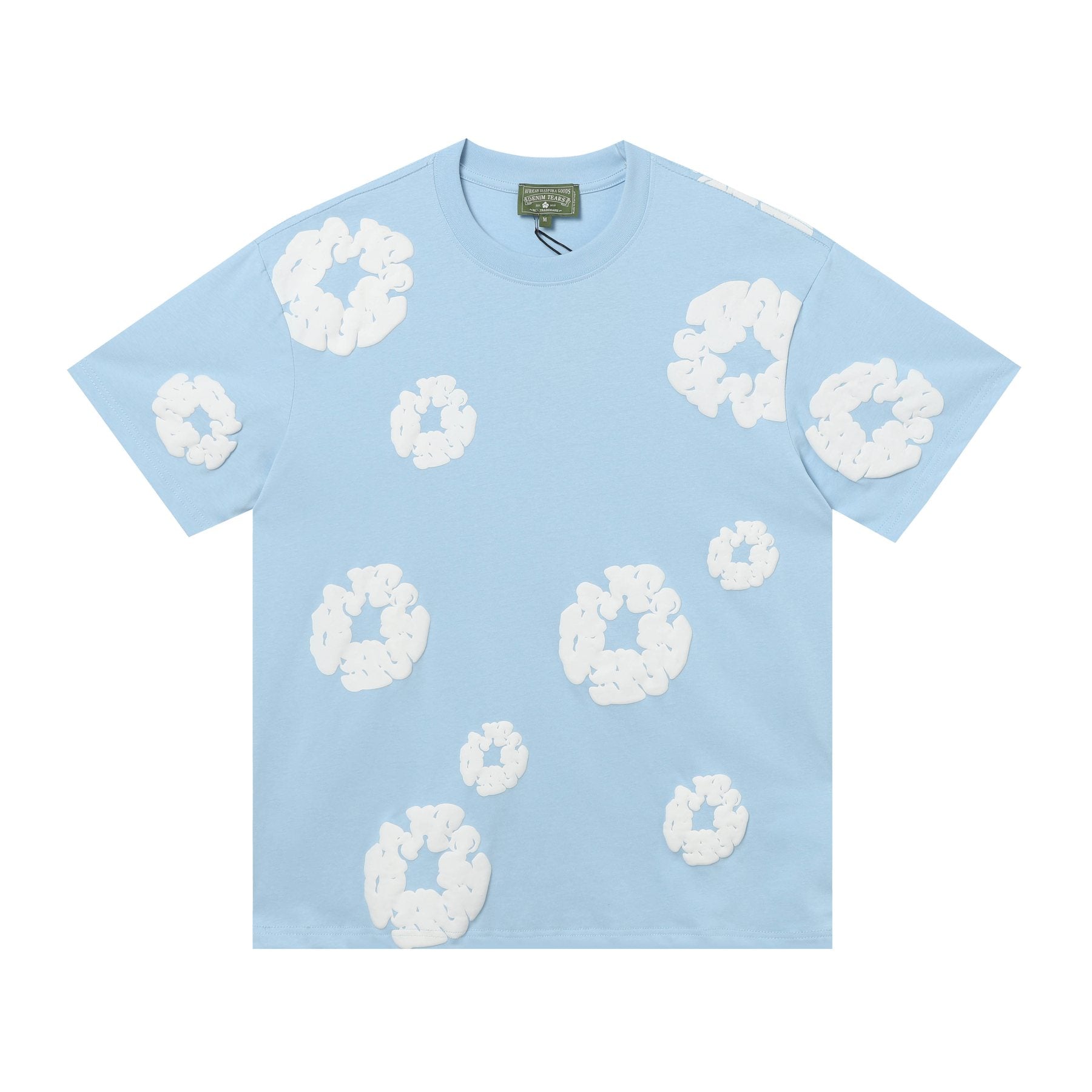 DENIM TEARS All-Over Floral Cloud Graphic T-Shirt — front