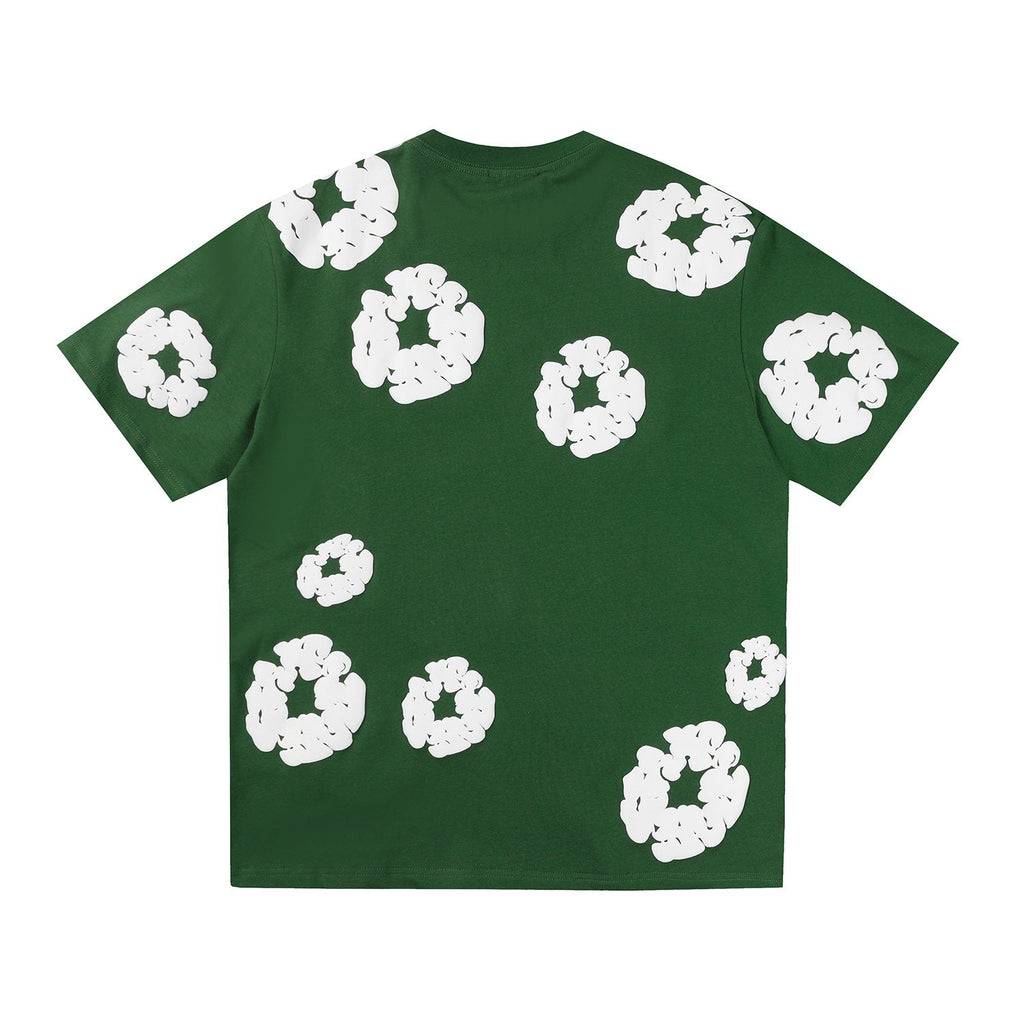DENIM TEARS All-Over White Flower Print T-Shirt — back