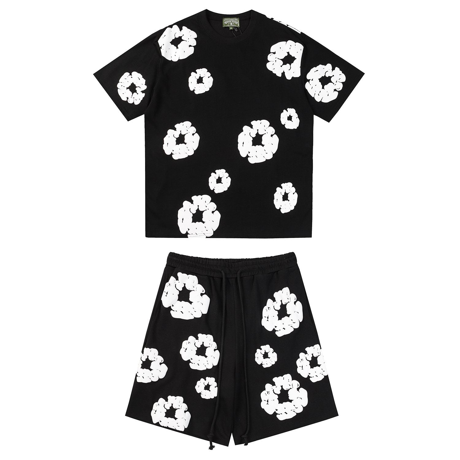 DENIM TEARS Floral Cloud Print Short-Sleeve Set — front