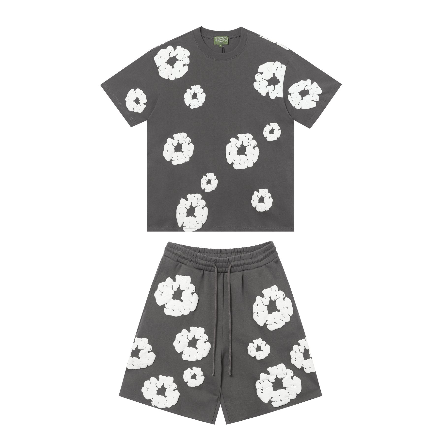 DENIM TEARS Cotton Wreath Graphic Short-Sleeve Set — front