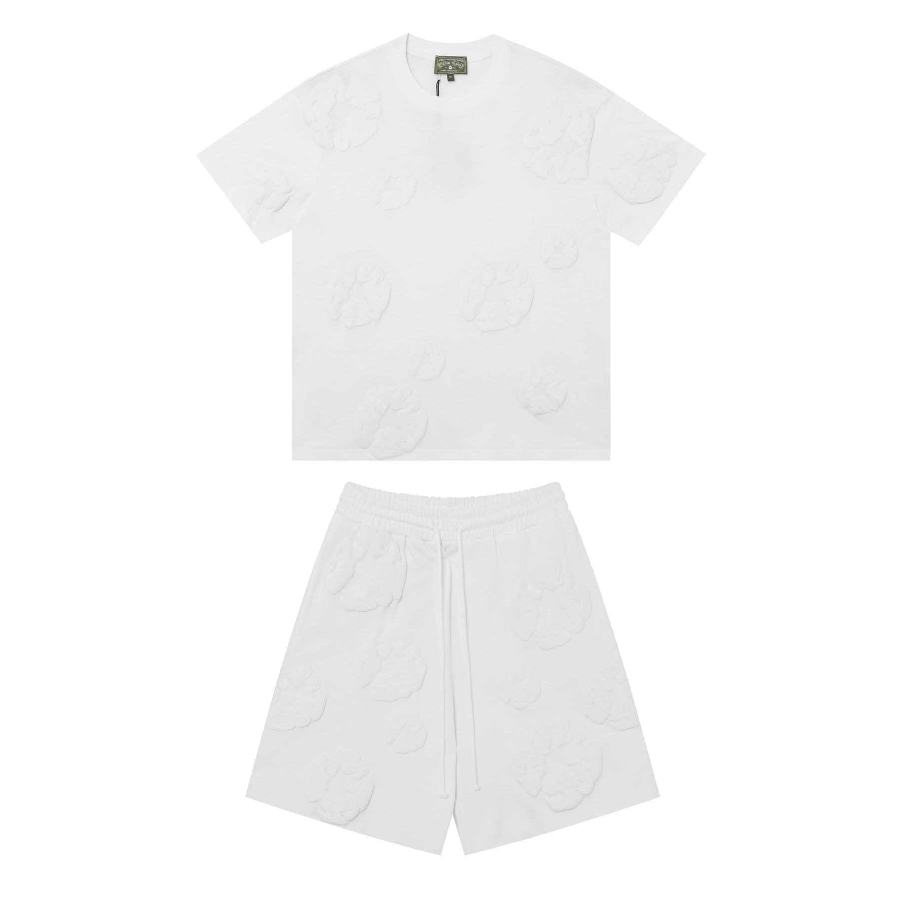 DENIM TEARS Cotton Wreath Graphic Short-Sleeve Set — front