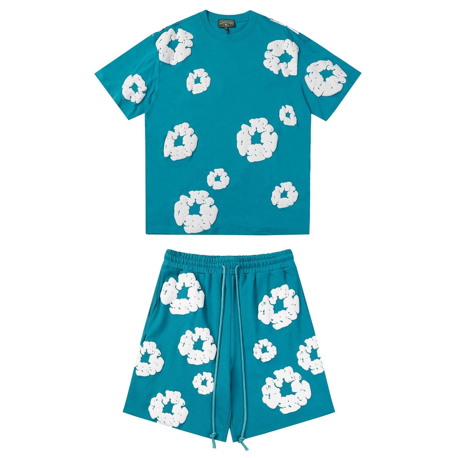 DENIM TEARS Cotton Wreath Graphic Short-Sleeve Set — front