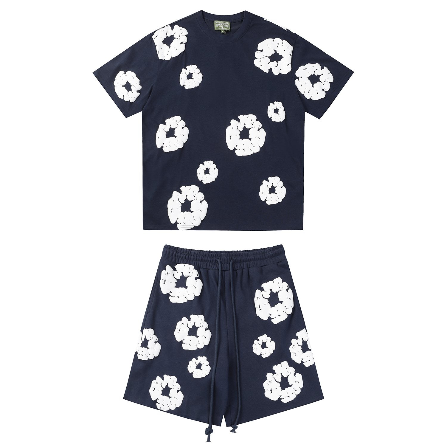 DENIM TEARS Cotton Wreath Graphic Short-Sleeve Set — front