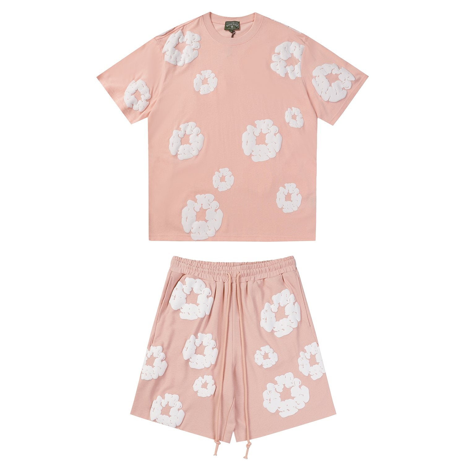 DENIM TEARS Cotton Wreath Graphic Short-Sleeve Set — front