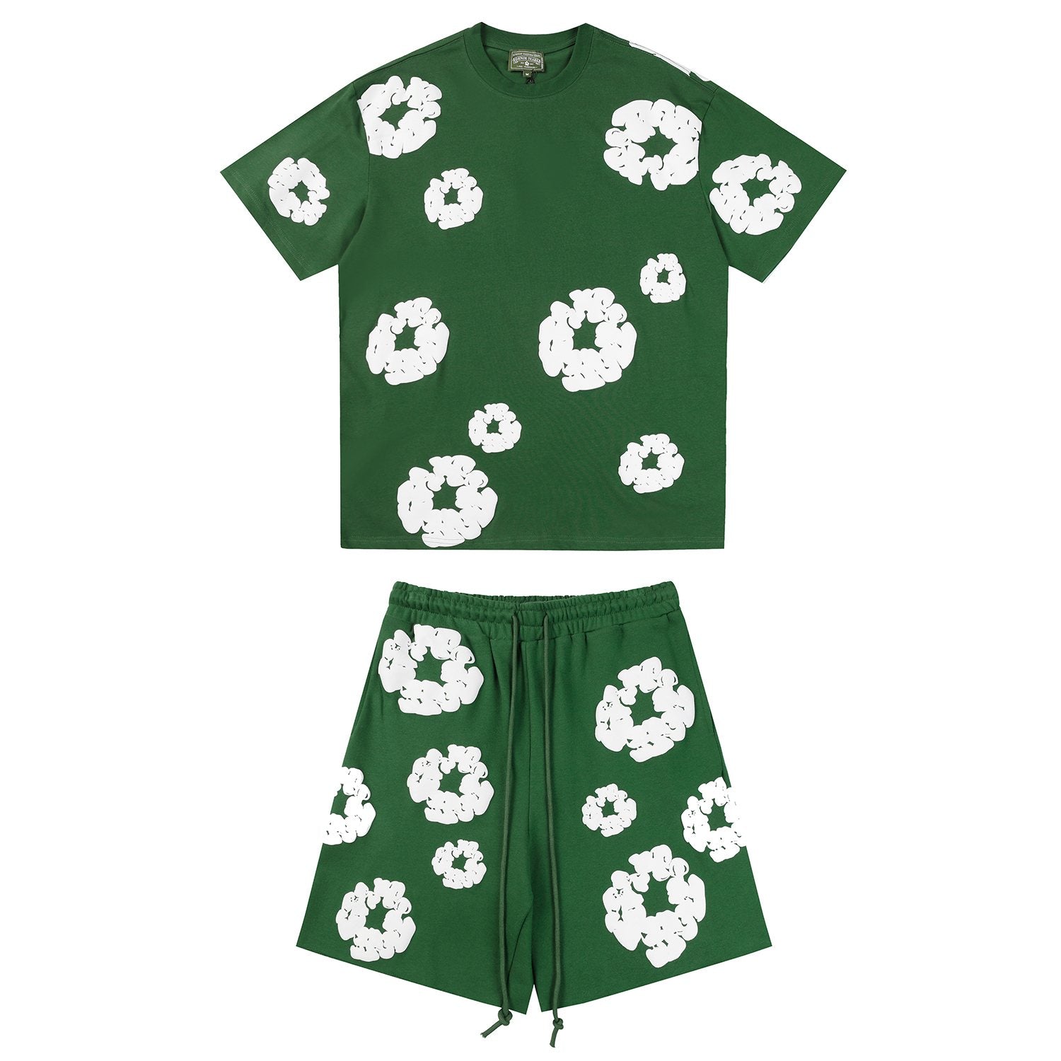 DENIM TEARS Cotton Wreath Graphic Short-Sleeve Set — front