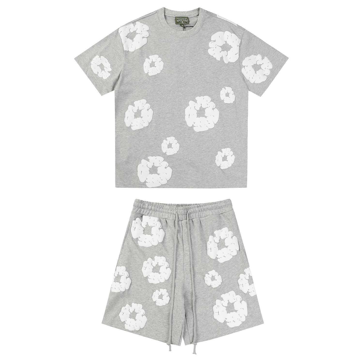 DENIM TEARS Cotton Wreath Graphic Short-Sleeve Set — front