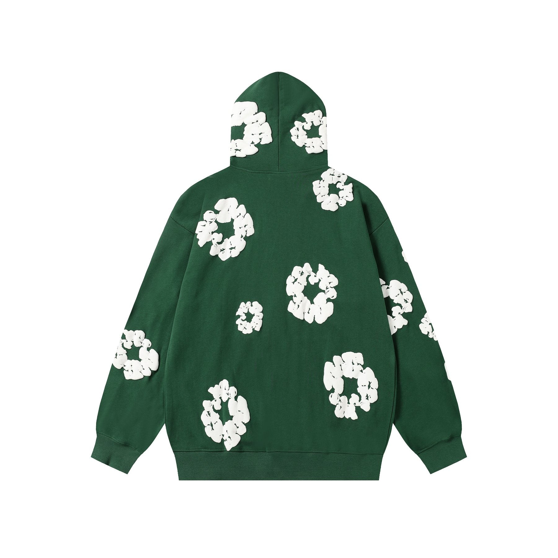 DENIM TEARS Floral Zip Hoodie — back