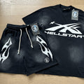 Hellstar Face Flame Graphic Short-Sleeve Set — hero