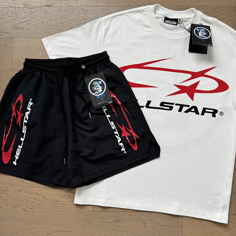Hellstar Star Circle T-Shirt and Shorts Set — context