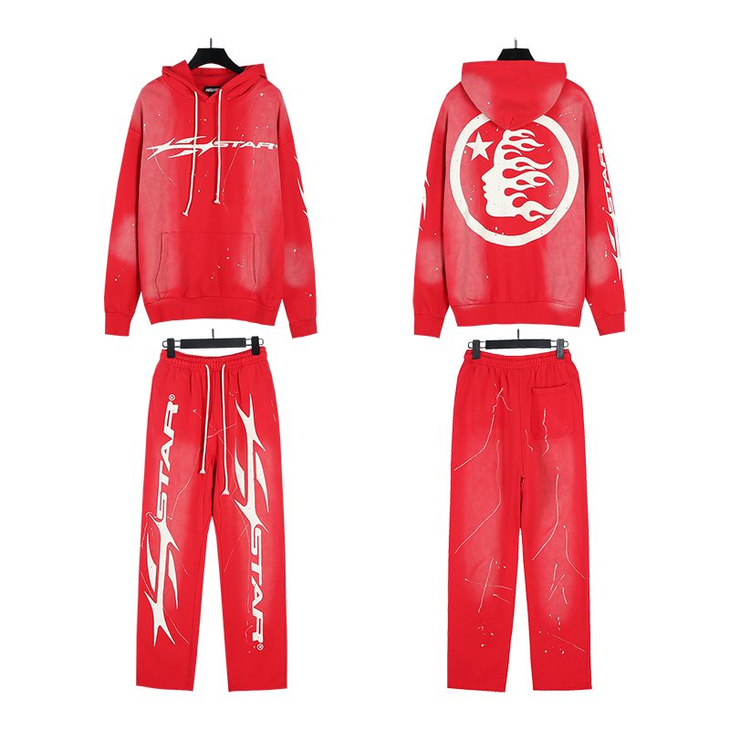 Hellstar Circle Back Hoodie and Pants Set — front