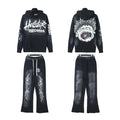 Hellstar Records Mouth Graphic Hoodie & Pants Set — front