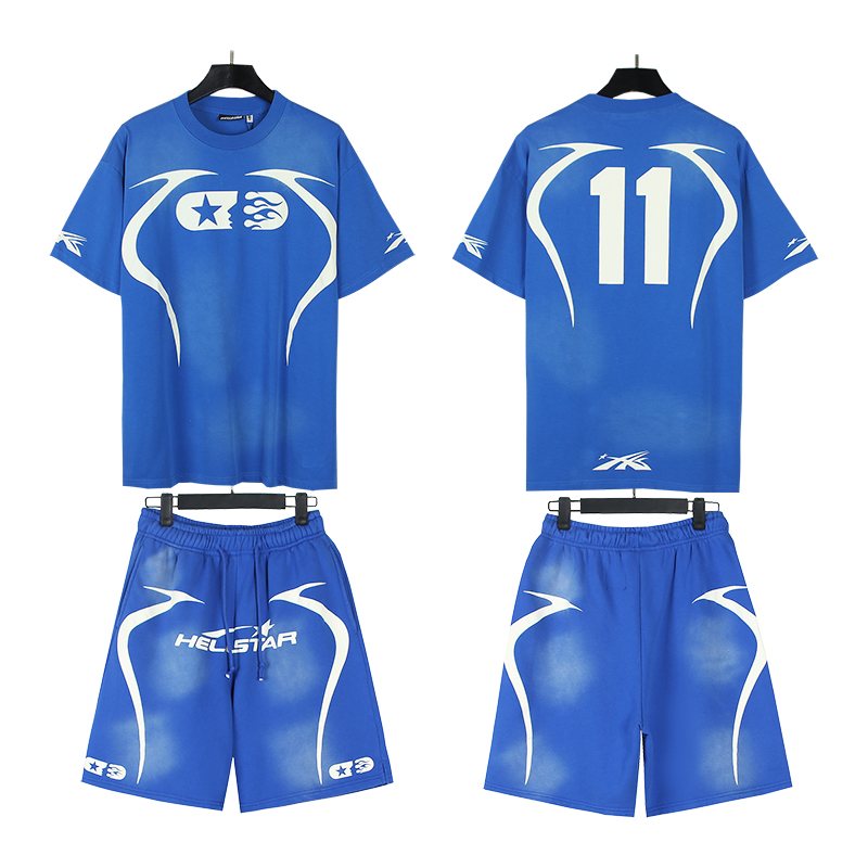 Hellstar Number 11 T-Shirt and Shorts Set — front