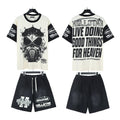 Hellstar Gas Mask Heaven T-Shirt & Shorts Set — front