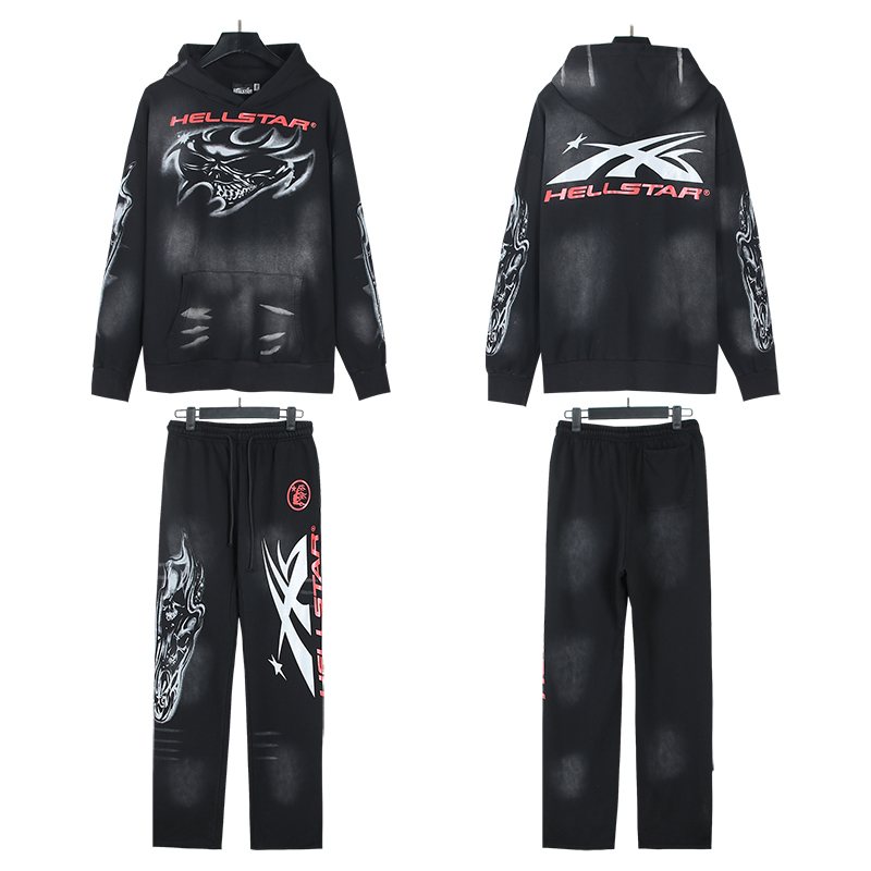 Hellstar Dragon Graphic Hoodie & Pants Set — front