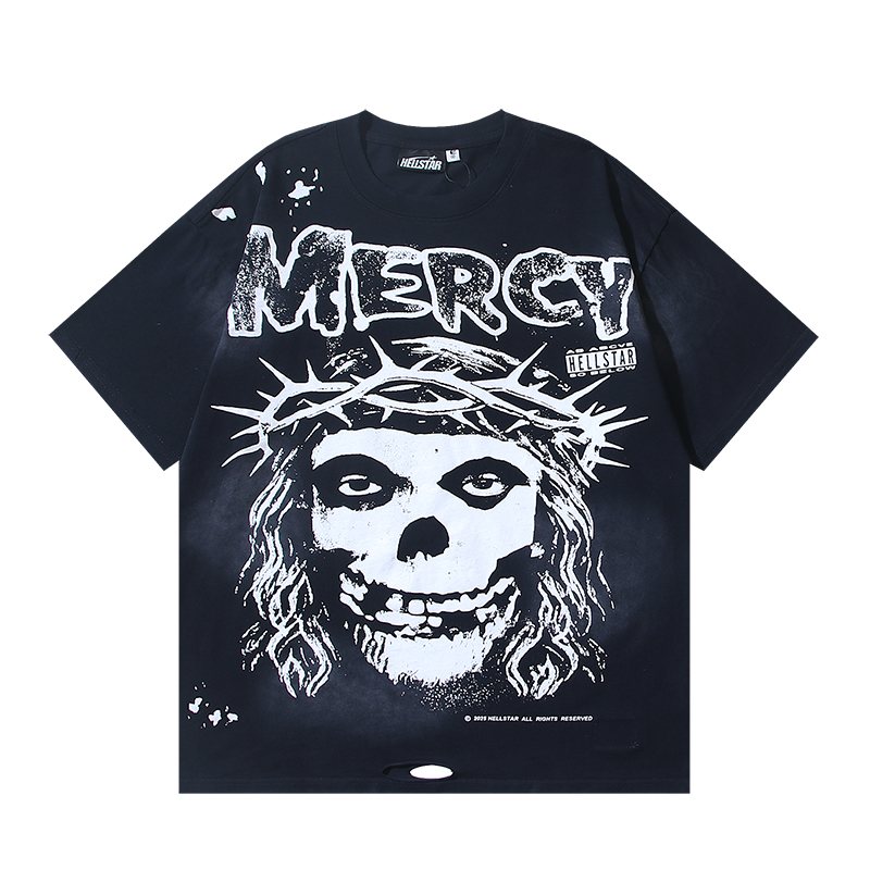 Hellstar Mercy Skull Graphic T-Shirt — front