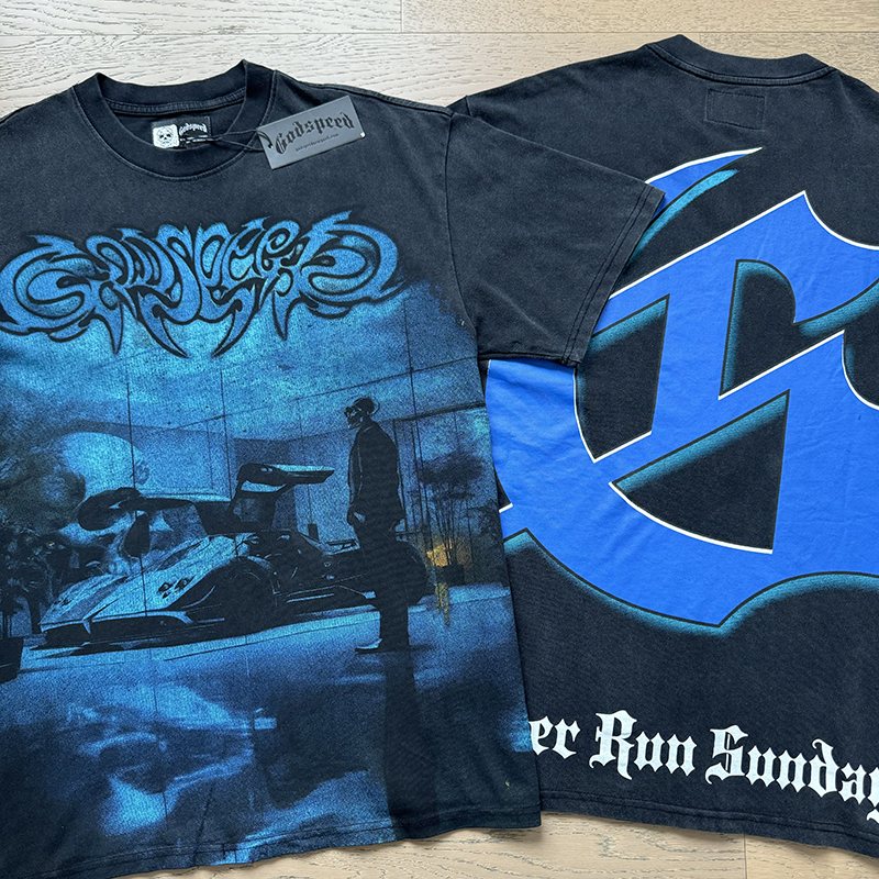 Godspeed Super Run Sunday Graphic T-Shirt — context