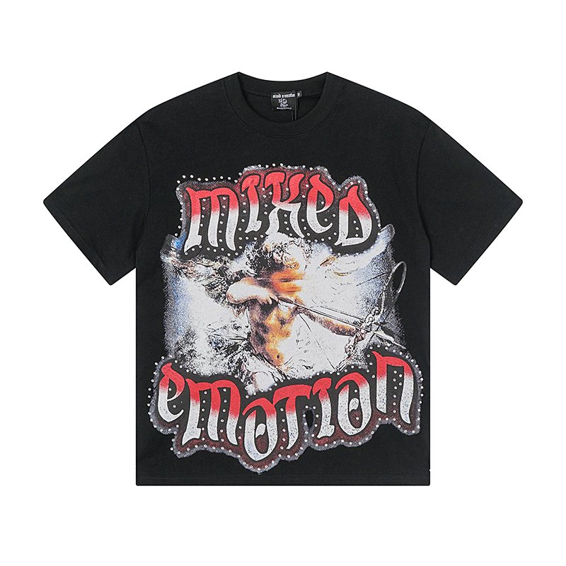 MIXED EMOTION Angel Graphic Short-Sleeve T-Shirt — hero