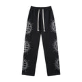 MIXED EMOTION Rhinestone Circle Graphic Sweatpants — hero